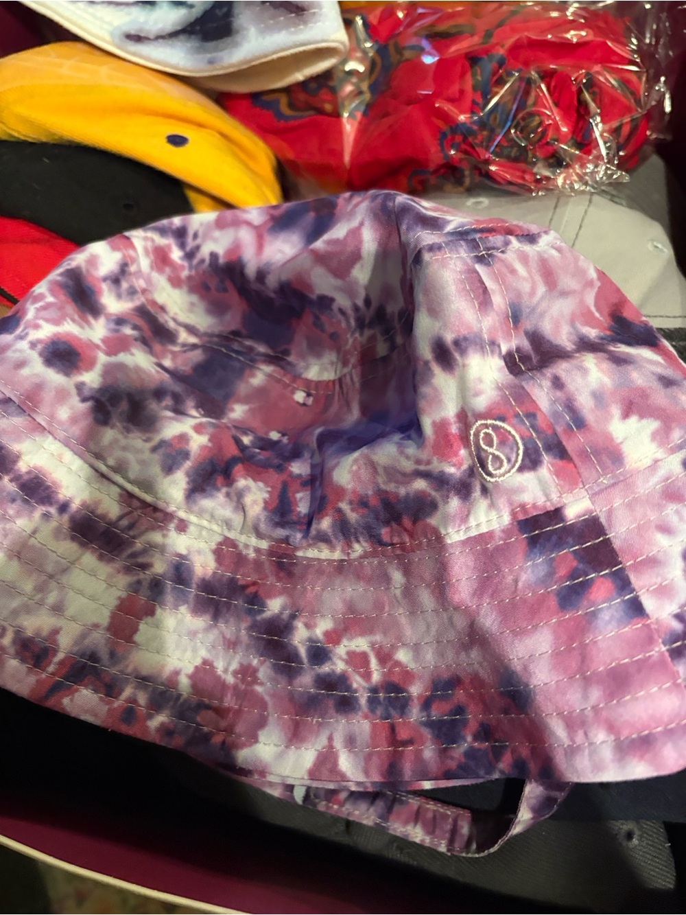 Hollister Kids Tie-Dye Bucket Hat - Purple & Pink
